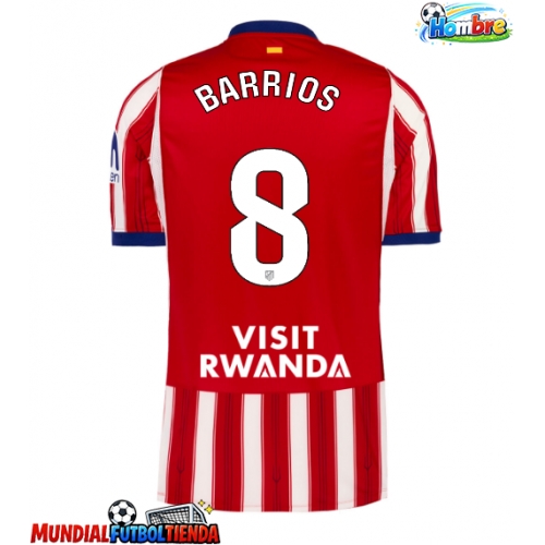 Camiseta Atletico Madrid Pablo Barrios #8 Primera Equipación Replica 2026-27 mangas cortas